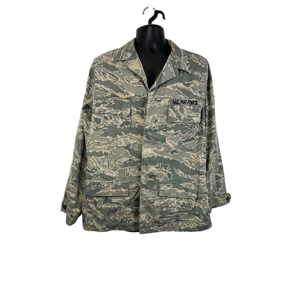 Military Airforce Digital Camo Button Up Long Sleeve Size 42XL